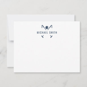Custom Equestrian Stationery Polo Note Card