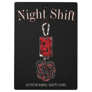 Custom ER Nurse Mom Tactical IV Lifeline Medical C Clipboard