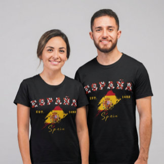 Custom España Pride Spanish Flag Spain T-Shirt