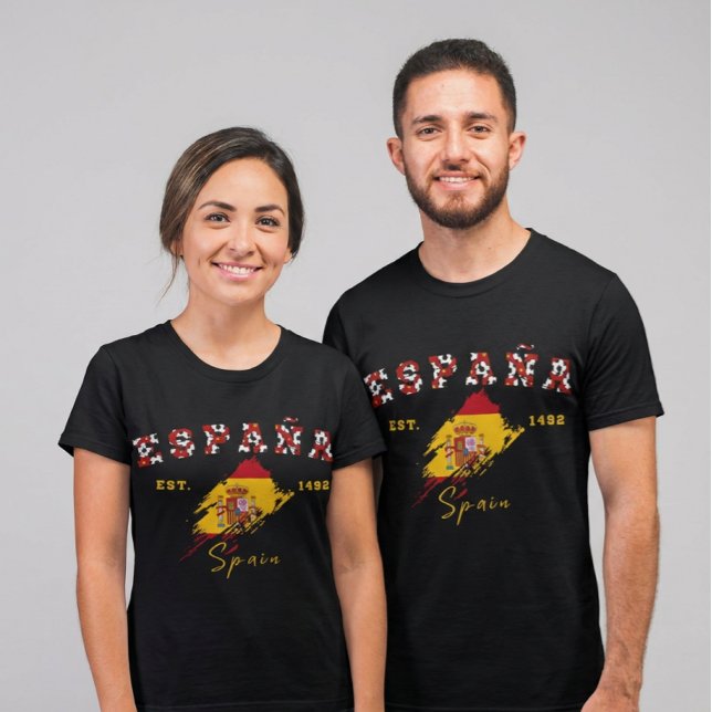 Custom España Pride Spanish Flag Spain  T-Shirt (Creator Uploaded)