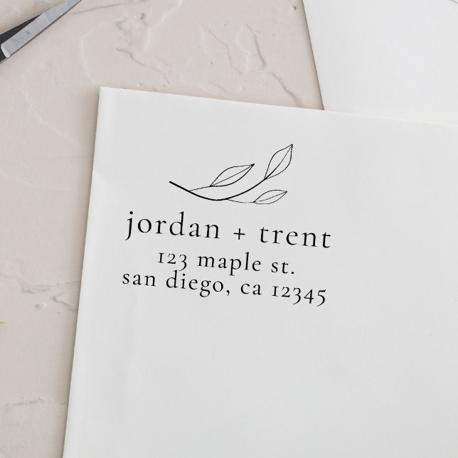 Custom Eucalyptus Wood Return Address Stamp (Creator Uploaded)