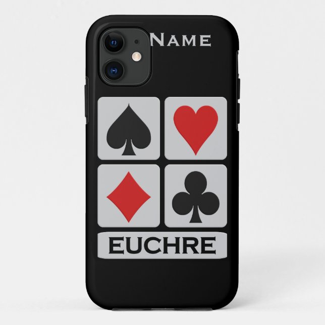 Custom Euchre Player iPhone 5 Case-Mate Case (Back)