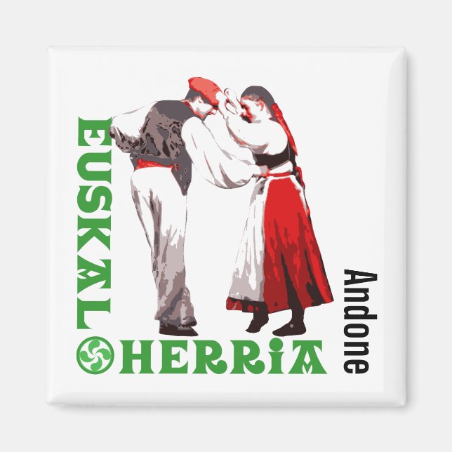 Custom, Euskal Herria, traditional Basque dancing: Magnet (Front)