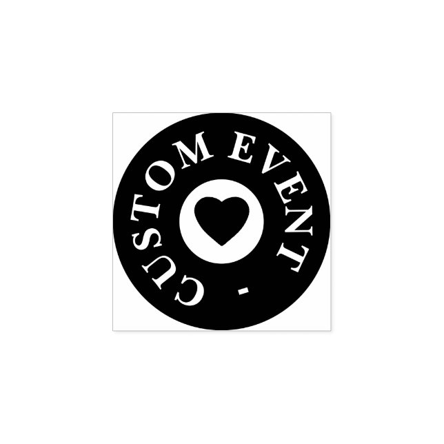Custom Event Hand Stamp - Heart (Imprint)
