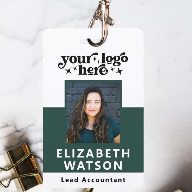 Custom Event ID With Photo Employee Lanyard Name ID Badge (Creator Uploaded)