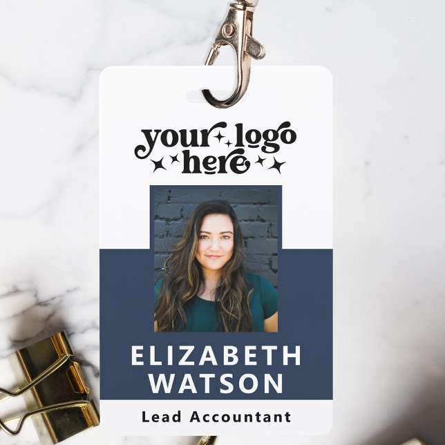 Custom Event ID With Photo Employee Lanyard Name ID Badge (Creator Uploaded)