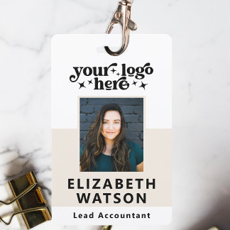 Custom Event ID With Photo Employee Lanyard Name ID Badge
