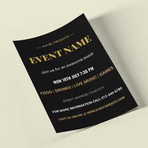 Custom Event Name Party & Concert Design Flyer