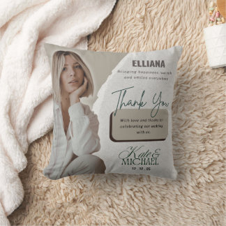 Custom Event Souvenir Throw Pillow