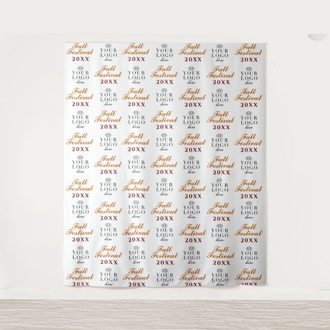Custom Event Step and Repeat Party Backdrop Tapestry (Front)