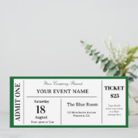 Custom Event Ticket, Concert Fake Ticket, School I