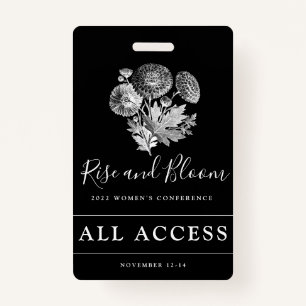 Custom Event VIP All Access Womens Conference ID Badge