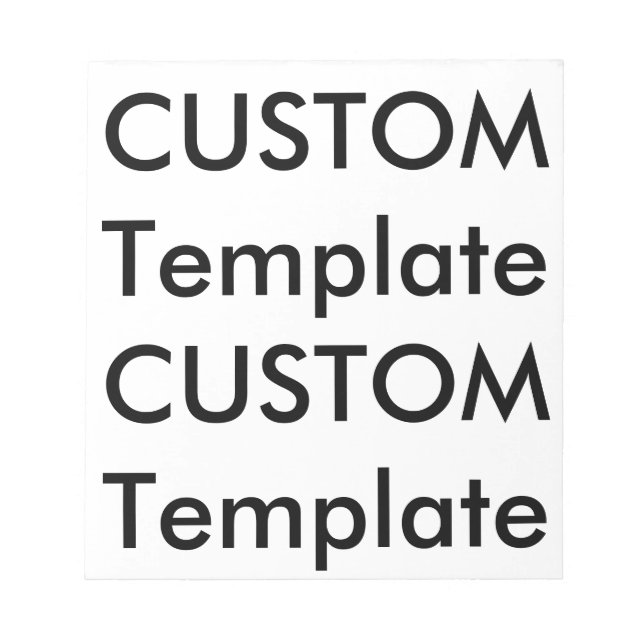 Custom Every Page Notebook 40 Pages 5.5" x 6" Notepad (Front)