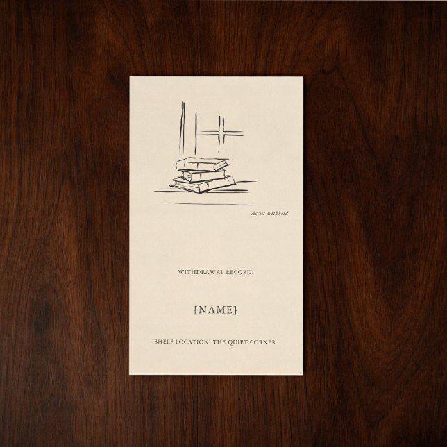 Custom Ex Libris Bookplate Sticker | Dark Academia (Creator Uploaded)