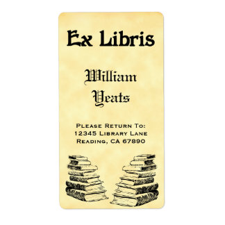Custom Ex Libris Vintage Books Labels
