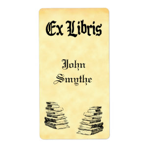 Custom Ex Libris Vintage Books Tags