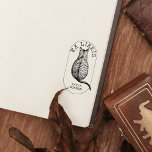 Custom Ex Libris Vintage Cat, Book  Rubber Stamp<br><div class="desc">This "Ex Libris" rubber stamp features a vintage cat with a custom name.</div>