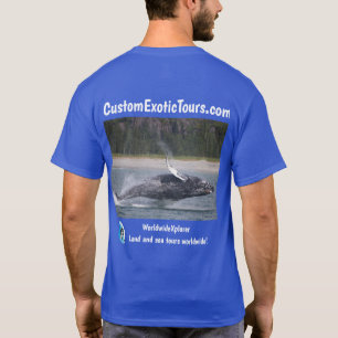 Custom Exotic Tours land and sea elephant and whal T-Shirt