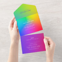 Custom Eyecatching Rainbow Modern Elegant