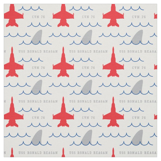 Custom FA-18 Shark Fin Party Shirt Pattern Fabric (Swatch)