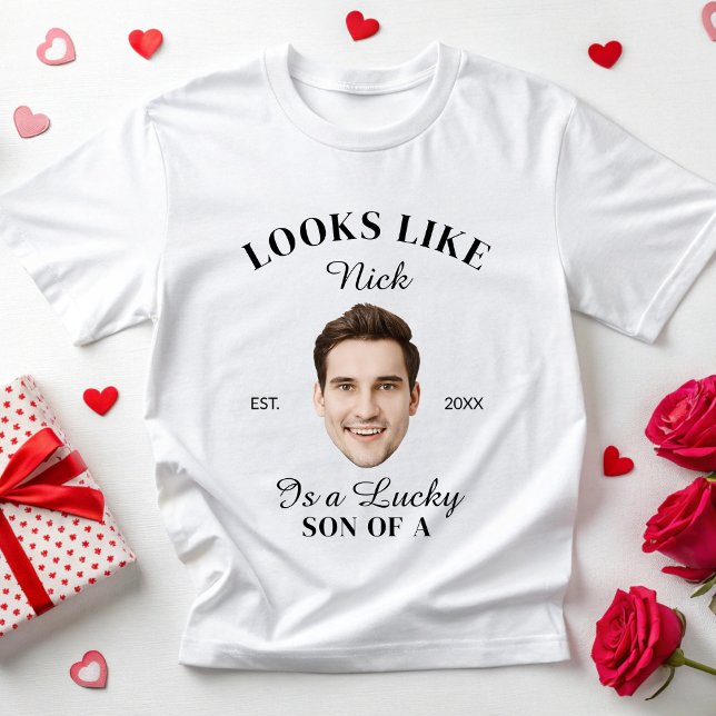 Custom Face Bachelorette Party Engaged Bride Groom T-Shirt (Creator Uploaded)