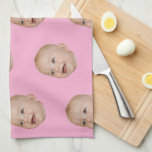 Custom Face Baking Gift Personalised Grandma’s Tea Towel<br><div class="desc">Custom Face Baking Gift Personalised Grandma’s kitchen towel</div>
