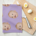 Custom Face Baking Gift Personalised Grandma’s Tea Towel<br><div class="desc">Custom Face Baking Gift Personalised Grandma’s kitchen towel</div>