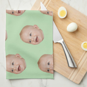 Custom Face Baking Gift Personalized Grandma’s Tea Towel
