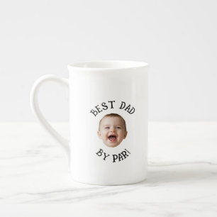Custom Face Best Dad By Par Bone China Mug