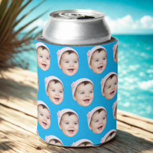 Custom Face Birthday Favors Bachelor Party Can Cooler