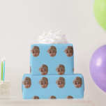 Custom Face Birthday Party Custom Baby Photo Gifts Wrapping Paper<br><div class="desc">Custom Face Birthday Party Custom Baby Photo Gifts Wrapping Paper</div>