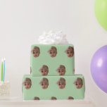Custom Face Birthday Party Custom Baby Photo Gifts Wrapping Paper<br><div class="desc">Custom Face Birthday Party Custom Baby Photo Gifts Wrapping Paper</div>