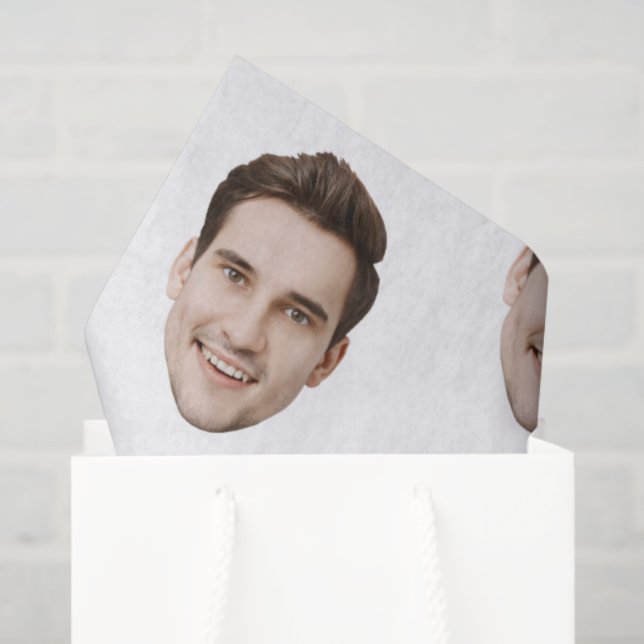 Custom Face Birthday Wedding Personalised Logo Tissue Paper (Gift Bag)