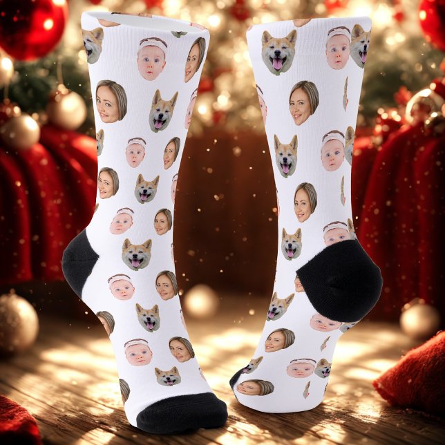 Custom Face, Custom Photo, Family Gift  Socks (Creator Uploaded)