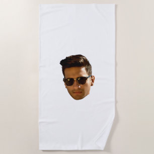 Custom Face Cutout Bachelorette Party Birthday Beach Towel