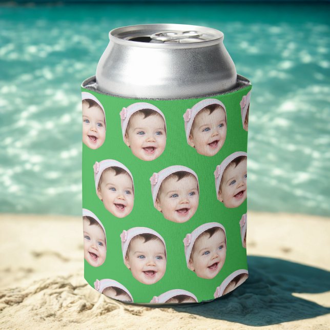Custom Face Cutout Bachelorette Party Birthday Can Cooler (Creator Uploaded)