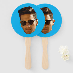 Custom Face Cutout Bachelorette Party Birthday Hand Fan