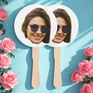 Custom Face Cutout Bachelorette Party Birthday Hand Fan