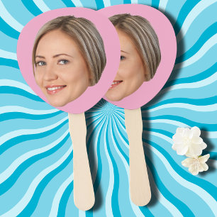 Custom Face Cutout Bachelorette Party Birthday Hand Fan