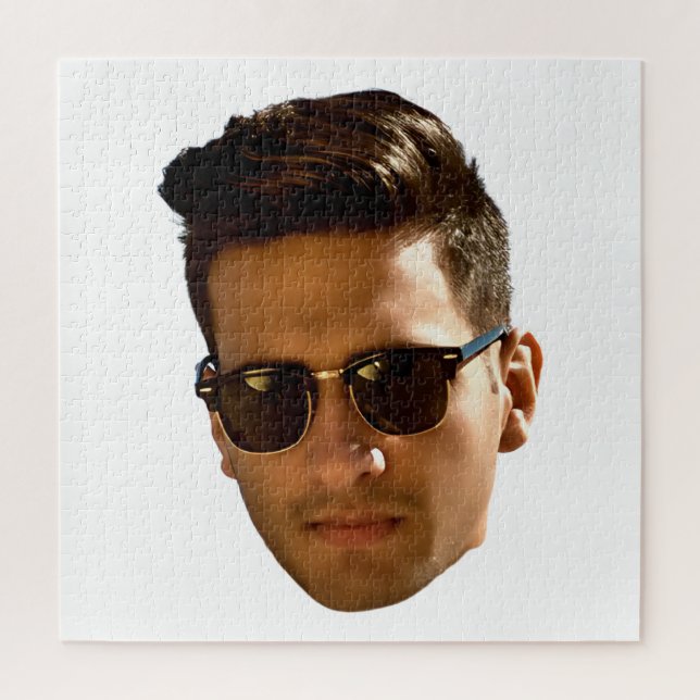 Custom Face Cutout Bachelorette Party Birthday Jigsaw Puzzle (Vertical)