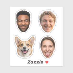 Custom Face Cutout Party Favours Sticker