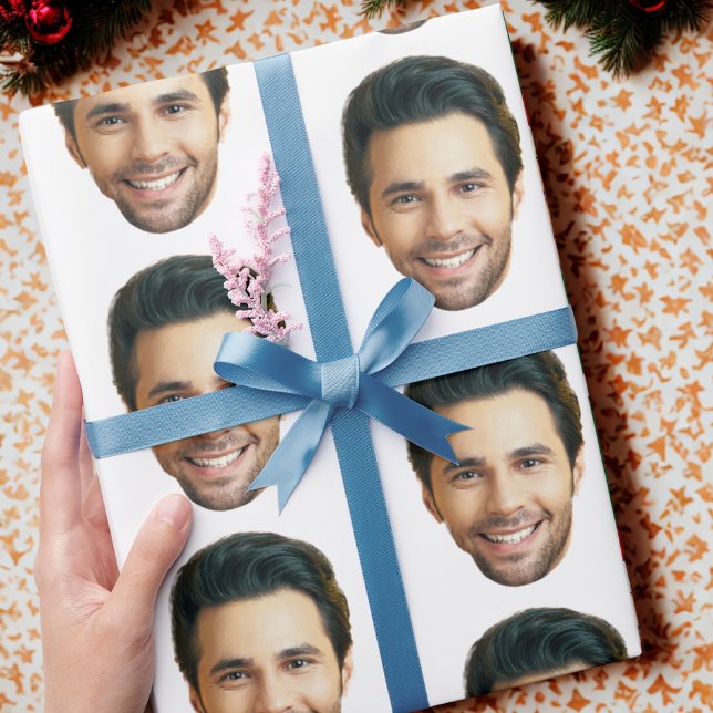 Custom Face | Funny Custom Heads Photo Gift Wrap (Creator Uploaded)
