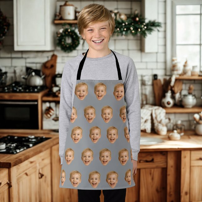 Custom Face Gift, Personalised Face Photo, Family Apron (Creator Uploaded)
