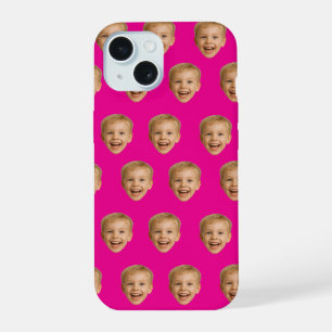 Custom Face Gift, Personalized Face Photo, Family iPhone 15 Case