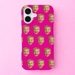 Custom Face Gift, Personalized Face Photo, Family iPhone 16 Case