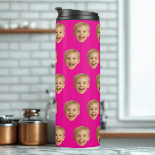 Custom Face Gift, Personalized Face Photo, Family Thermal Tumbler