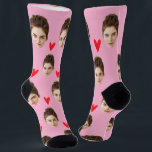 Custom Face Girlfriend Boyfriend Birthday Gift Him Socks<br><div class="desc">Custom Face Girlfriend Boyfriend Birthday Gift Him Socks</div>