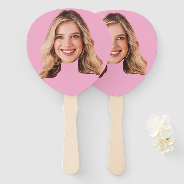Custom Face Hand Fan | Funny Bachelorette Party (Front and Back)
