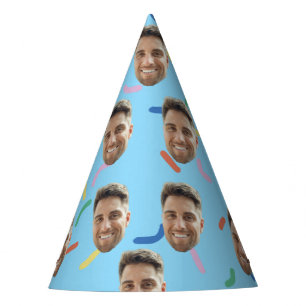 Custom Face Happy Birthday Decorations Supplies Party Hat