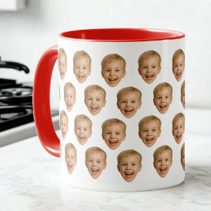 Custom Face Mug, Personalised Face Photo, Family Mug